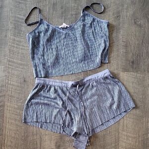 Victoria Secret Striped Two-Piece Sleep Set